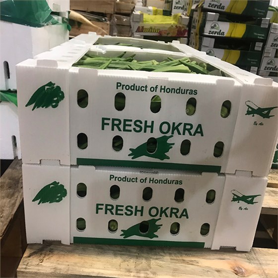 中空板箱裝蔬菜